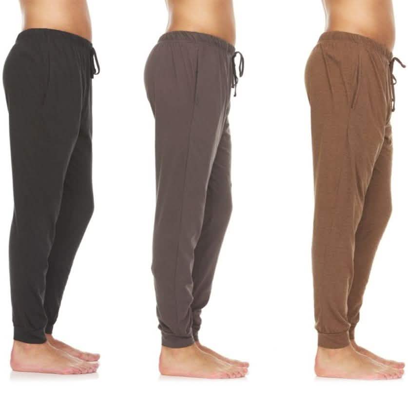 3-Pack: Men's Cotton Lounge Jogger Pants