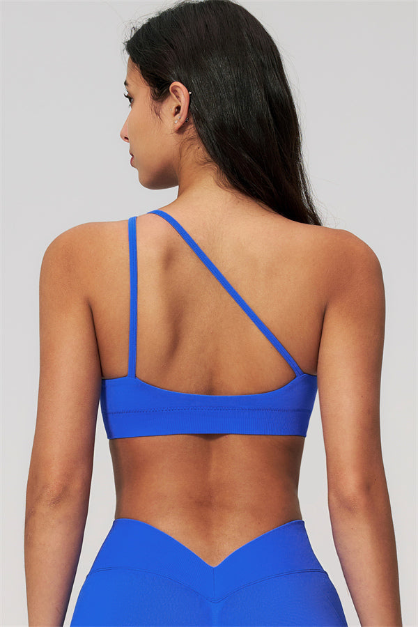 One-Shoulder Sports Bra Leggings 2-Piece Set