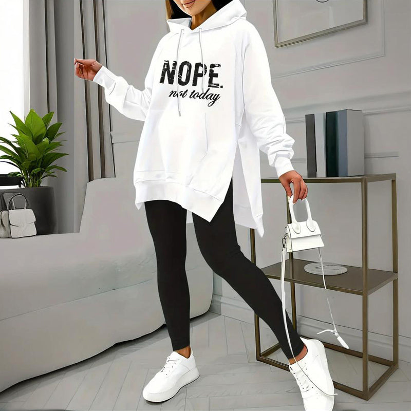 Leggings & Hooded Sweatshirt 2-Piece Set