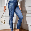 Denim-Look High-Waist Butt-Lifting Leggings