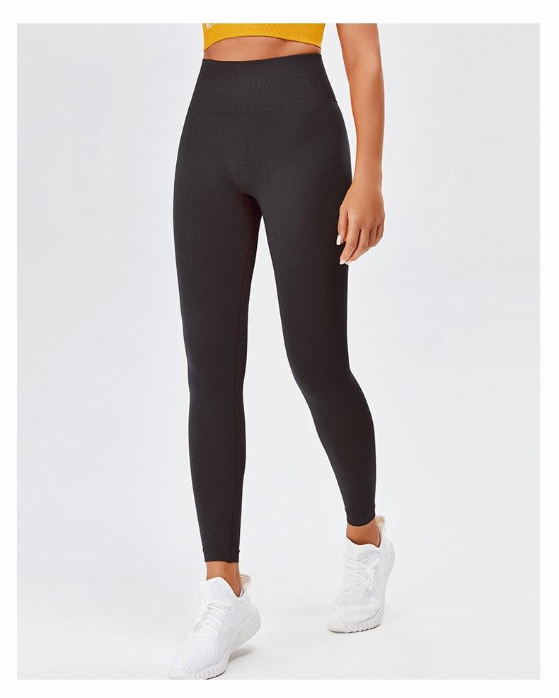 Yoga High Waist Push Up Seamless Sport Leggings Women Workout Pants Super Stretchy Gym Workout Tight Sport Leggings Lightweight Running Pants