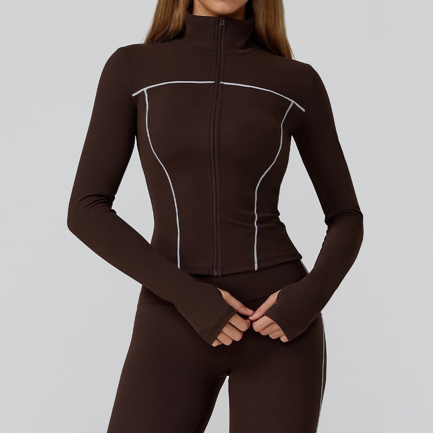 Brushed Yoga Windproof Slim Jacket