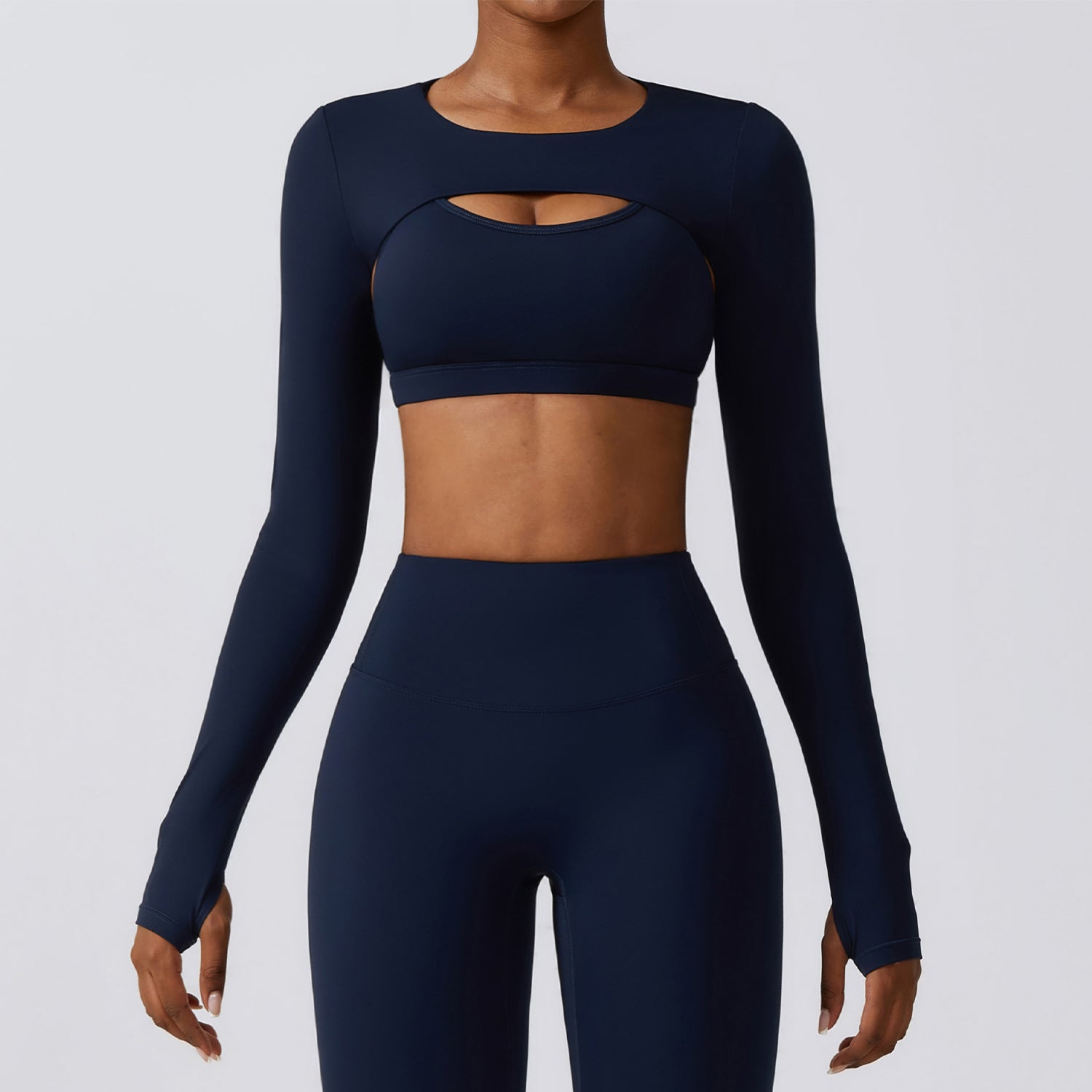 Sleeved Shawl Running Sports Blouse