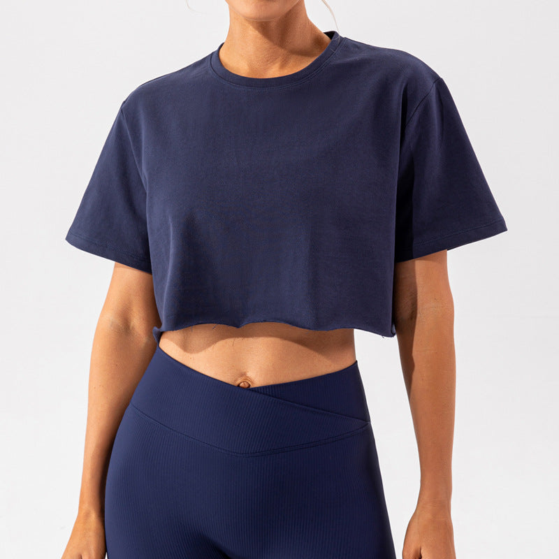 Short Sleeve Loose Fit Exercise T Shirt Women