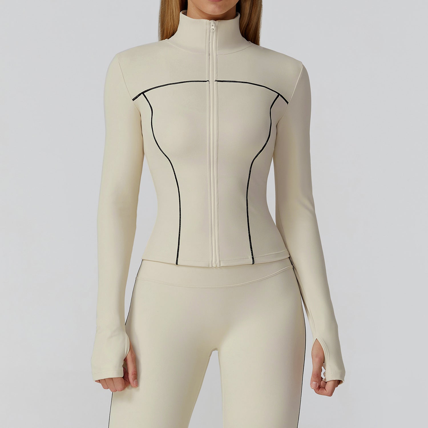 Brushed Yoga Windproof Slim Jacket