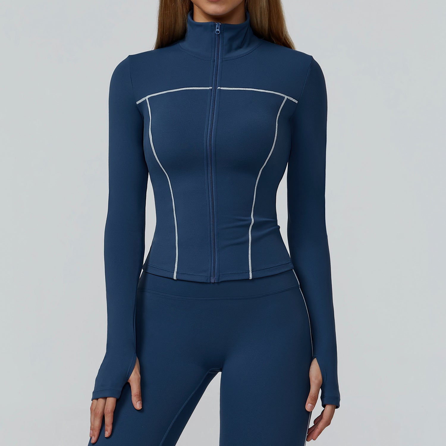 Brushed Yoga Windproof Slim Jacket