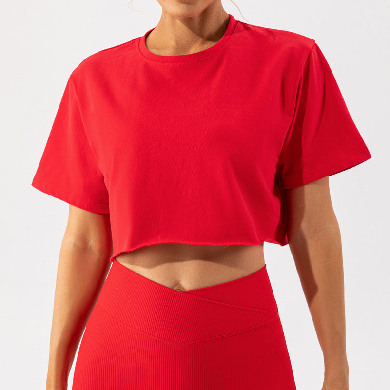 Short Sleeve Loose Fit Exercise T Shirt Women
