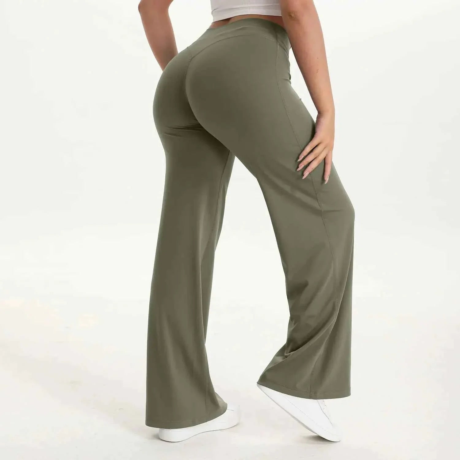 SoftMotion Women's Mid-Waist Yoga Pants