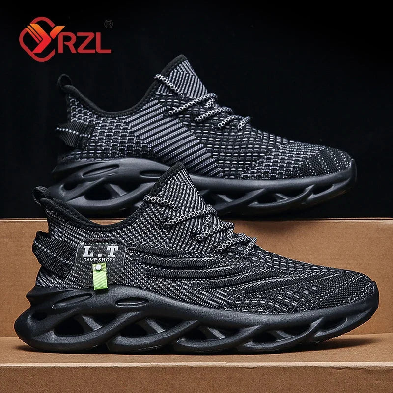 Men's Breathable Mesh Jogging Shoes - Shock Absorbing