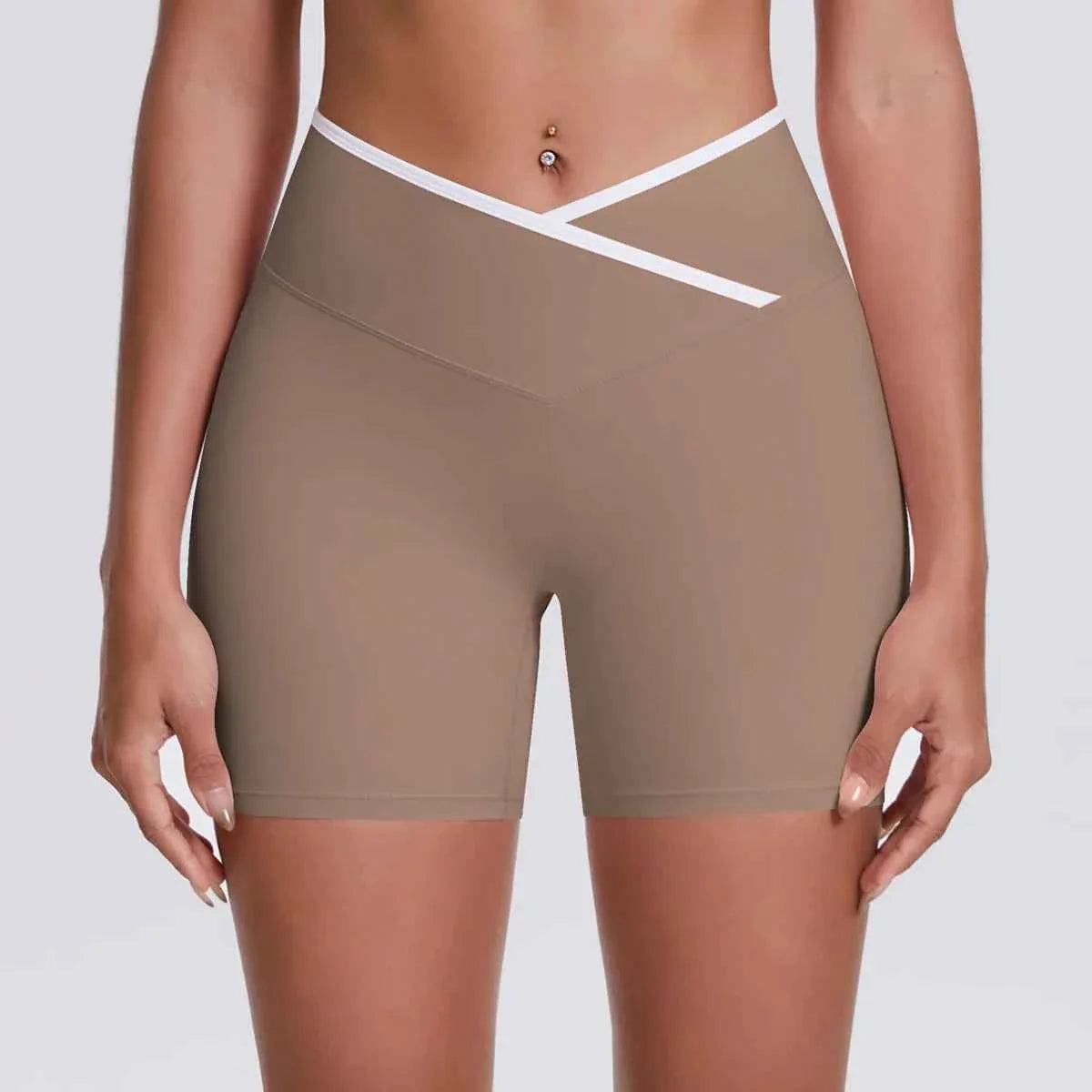 V-Shaped Waist Women's Yoga Fitness Shorts