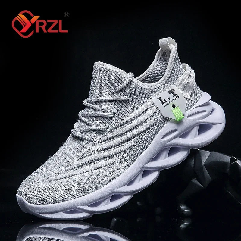 Men's Breathable Mesh Jogging Shoes - Shock Absorbing