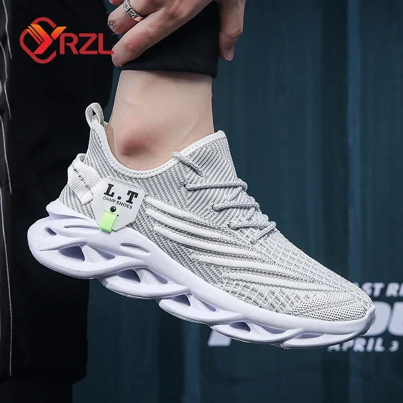 Men's Breathable Mesh Jogging Shoes - Shock Absorbing