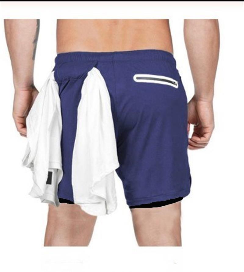 2 In 1 Quick Dry Workout Fitness Shorts