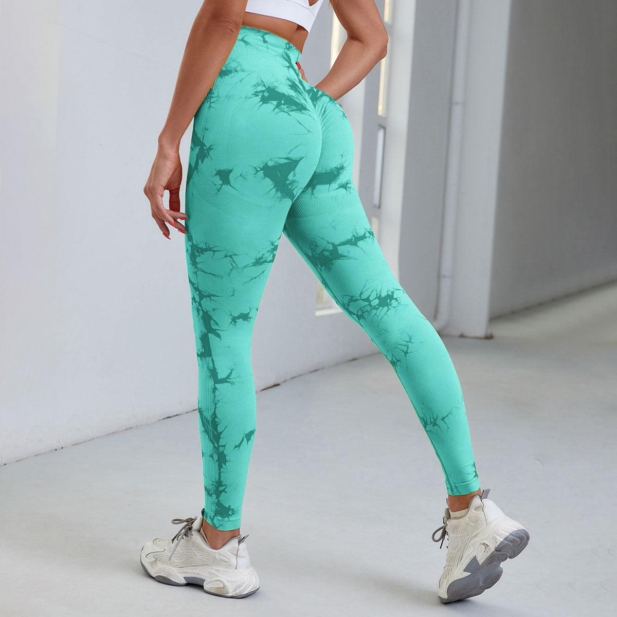 Push Up Workout Seamless Leggings High Waist Tummy Control