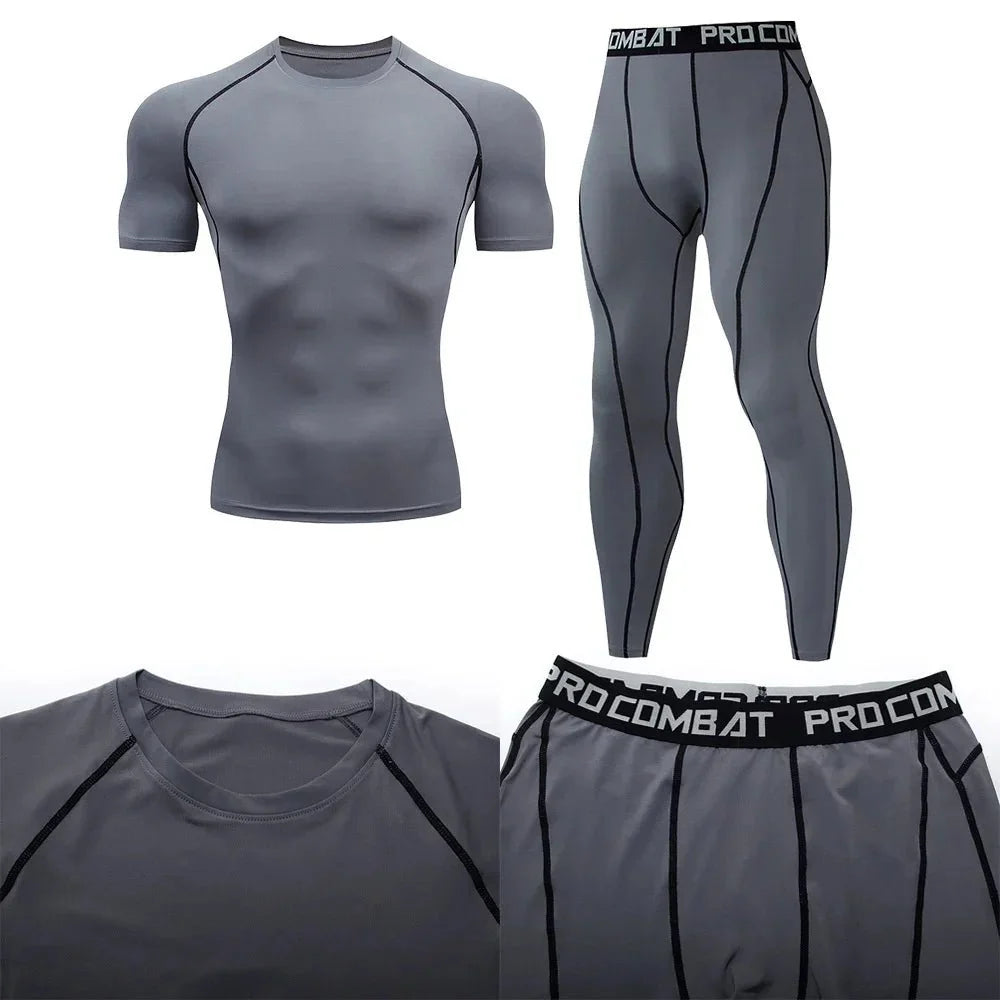 Men's Compression Sportswear Set – GYM & MMA Training