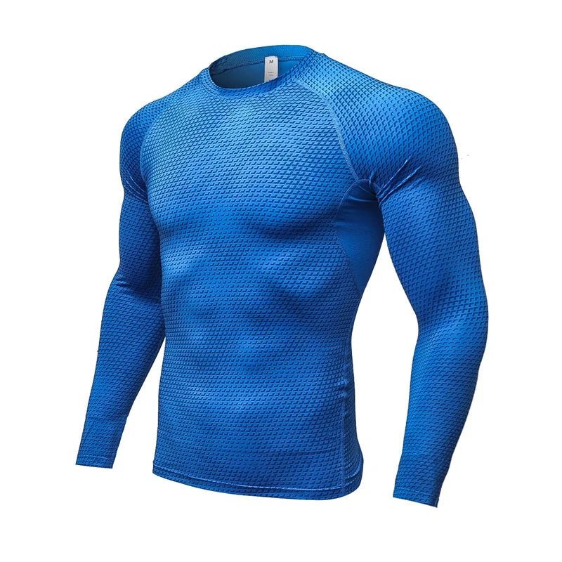 Men's Long Sleeve Running Shirt – Quick-Dry Compression Fit
