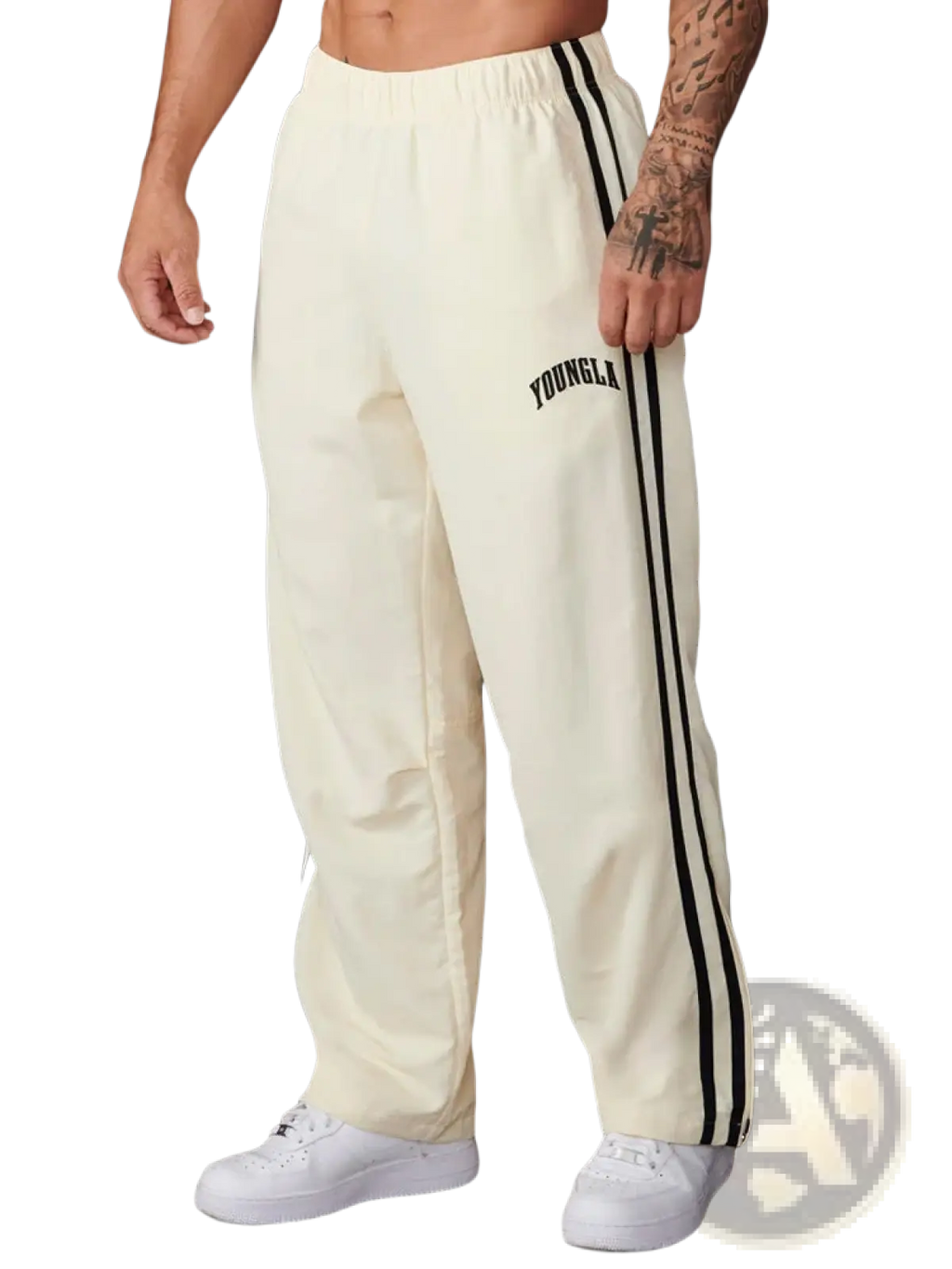 Men's Slim Fit Striped Athletic Track Pants