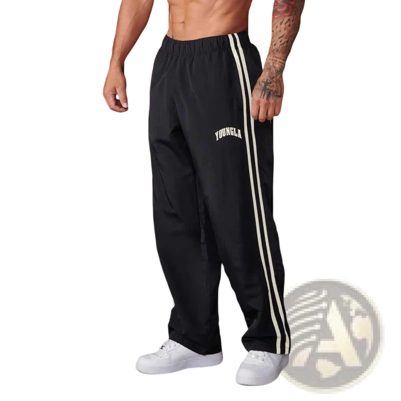 Men's Slim Fit Striped Athletic Track Pants