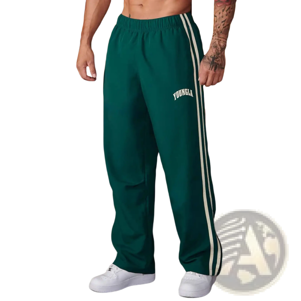 Men's Slim Fit Striped Athletic Track Pants