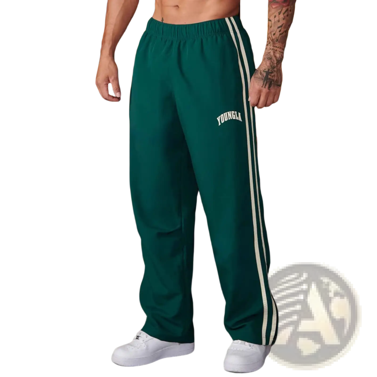 Men's Slim Fit Striped Athletic Track Pants