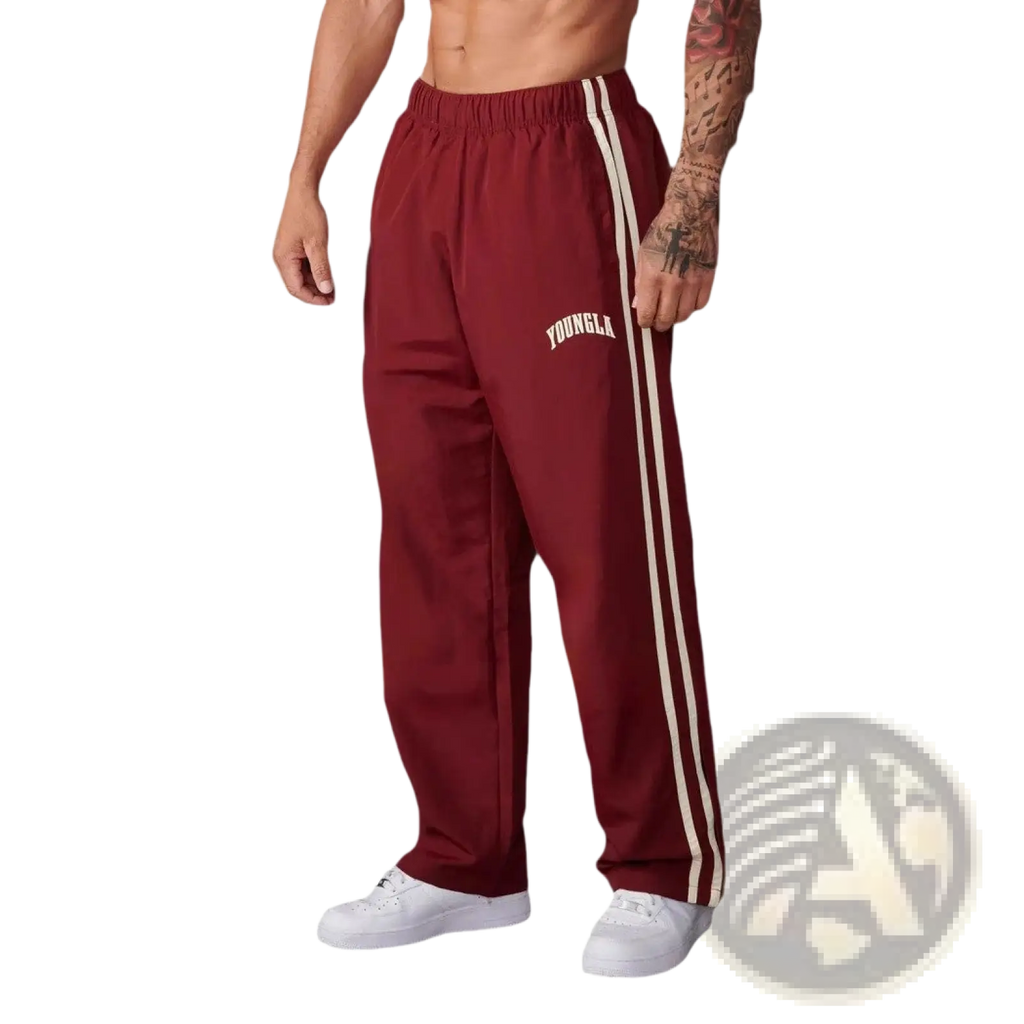 Men's Slim Fit Striped Athletic Track Pants