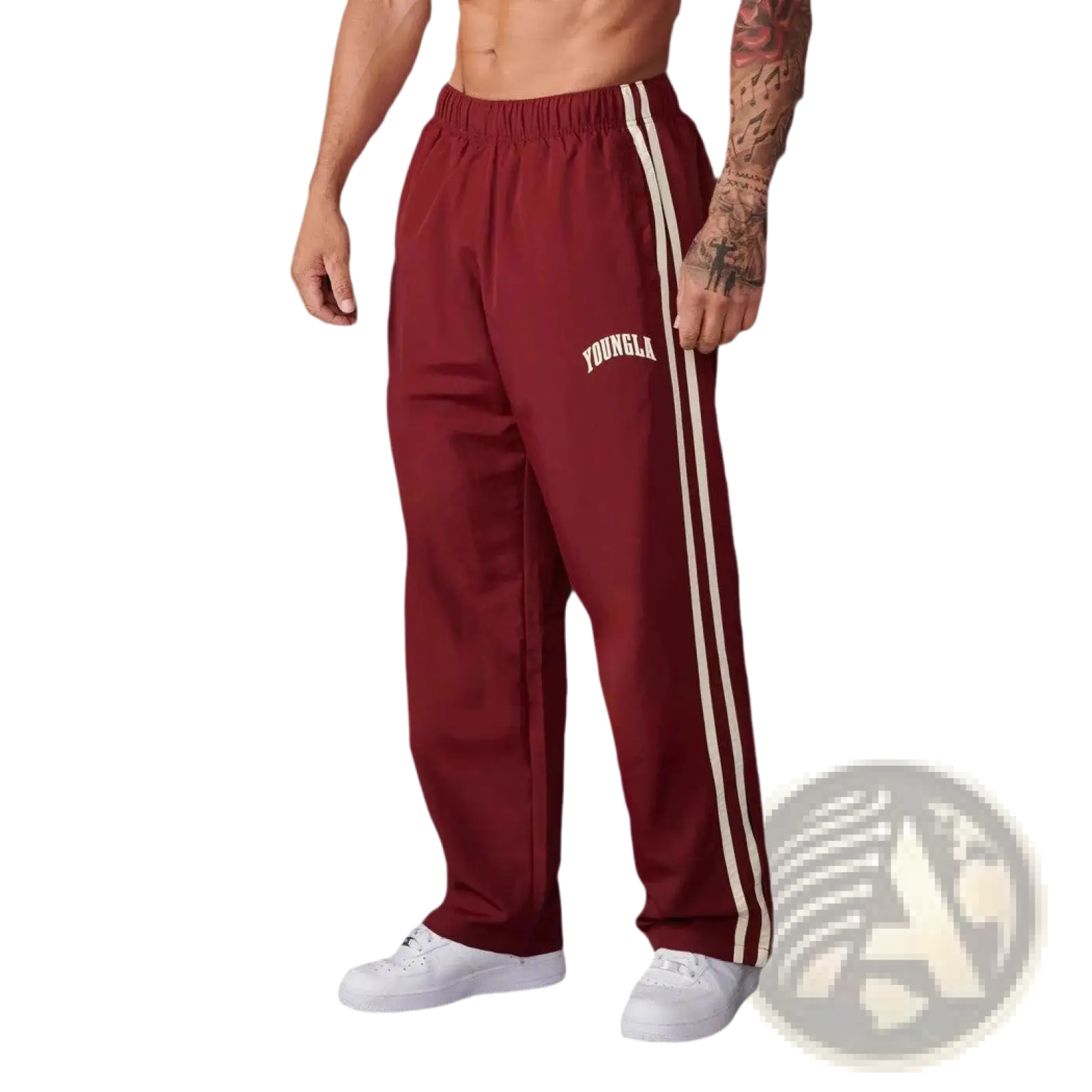 Men's Slim Fit Striped Athletic Track Pants