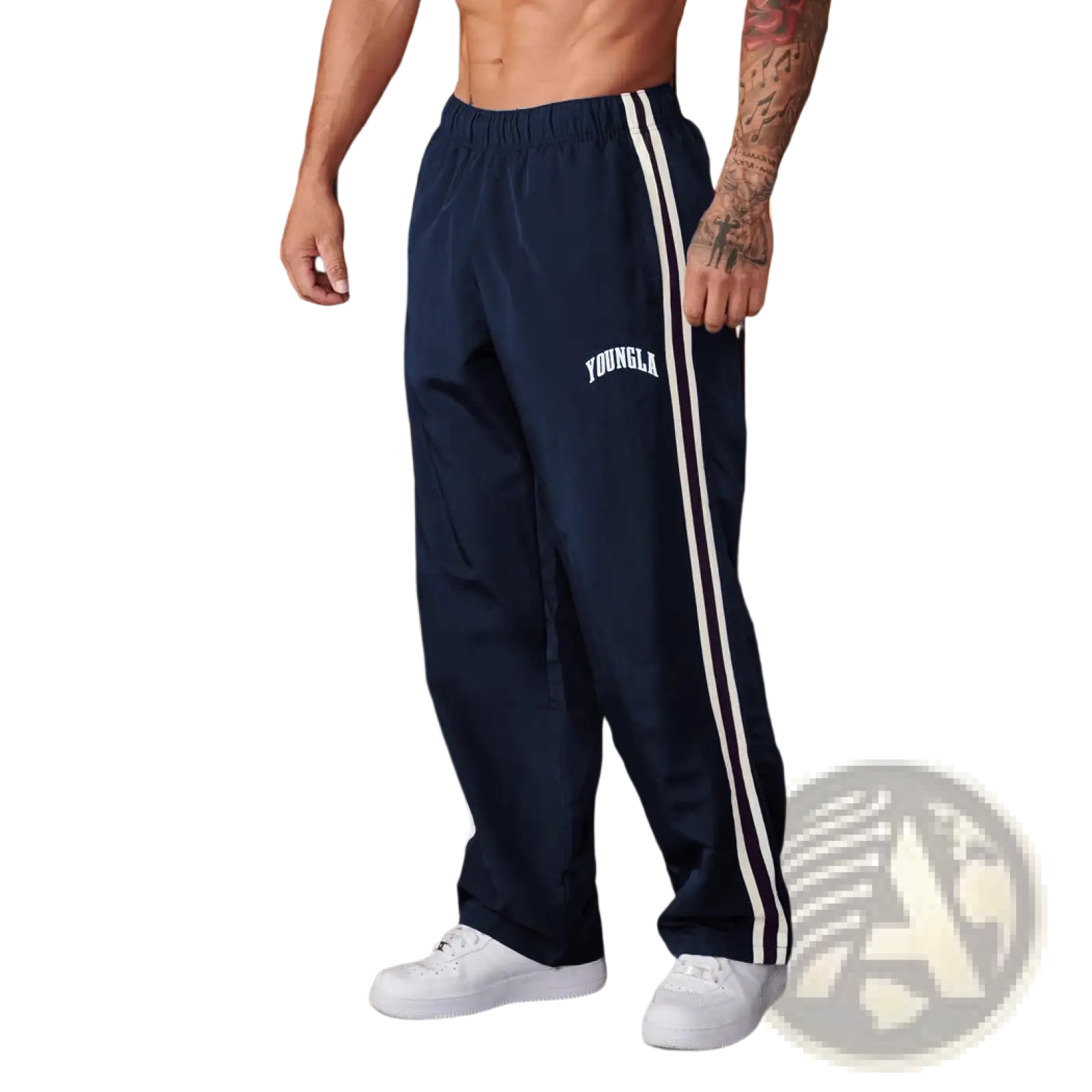 Men's Slim Fit Striped Athletic Track Pants