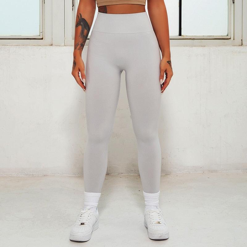New Pink Seamless Leggings High Waisted