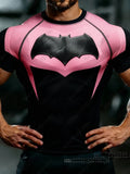 Batman Print Fitness T-Shirt – Slim Fit Gym Tee for Men