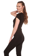 Bamboo Viscose Scoop Neck Short Sleeve T-Shirt